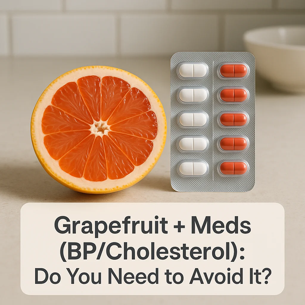 Grapefruit + Meds (BP/Cholesterol): Do You Need to Avoid It?