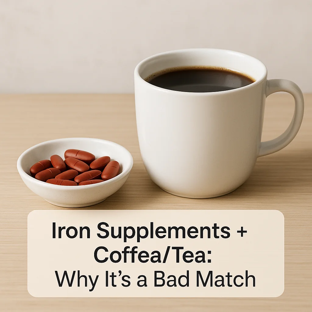 Iron Supplements + Coffee/Tea: Why It’s a Bad Match