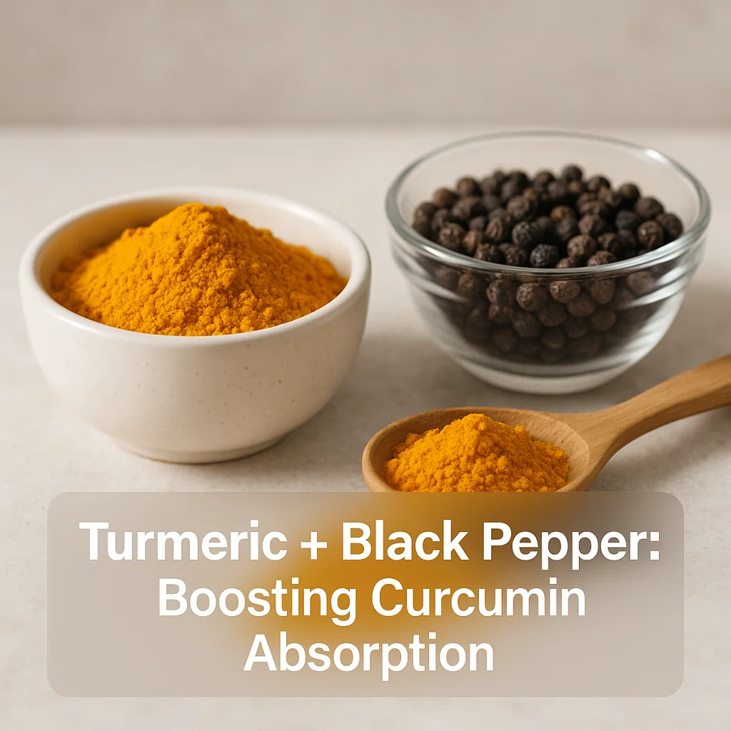 Turmeric + Black Pepper: Boosting Curcumin Absorption