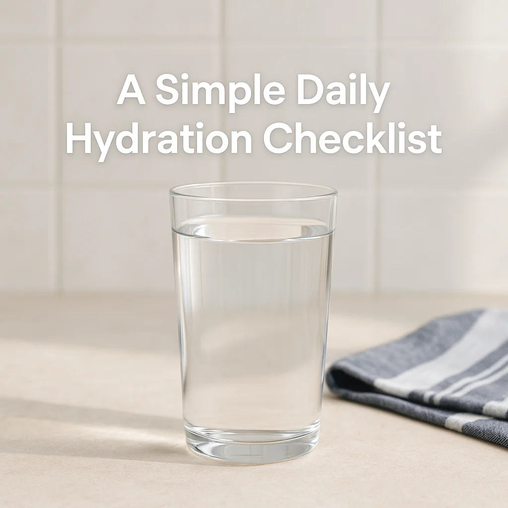 A Simple Daily Hydration Checklist