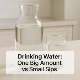 Drinking Water One Big Amount Vs Small Sips