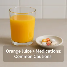 Orange Juice Medications Common Cautions